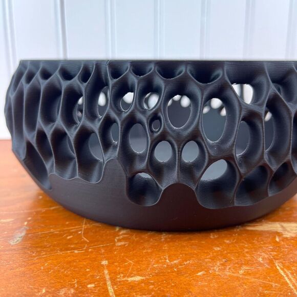 "Virus" Catch-All Bowl, Modern Decorative Bowl, Unique Hole Design - Picture 4 of 10